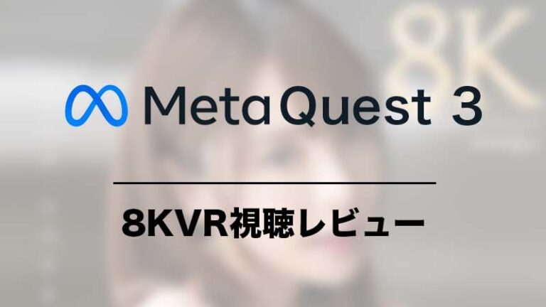 Meta Quest 3で8KVR動画を視聴